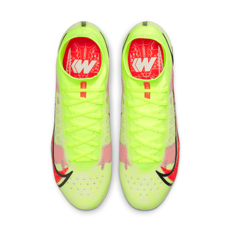 Nike Mercurial Superfly 8 Elite FG Volt Black Bright Crimson Angle 1