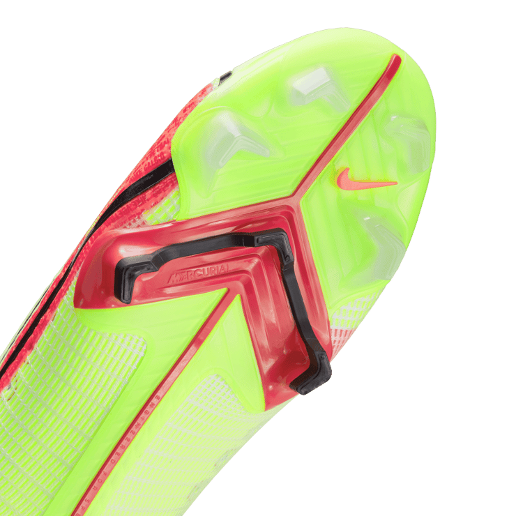Nike Mercurial Superfly 8 Elite FG Volt Black Bright Crimson Angle 4