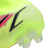 Nike Mercurial Superfly 8 Elite FG Volt Black Bright Crimson Angle 6