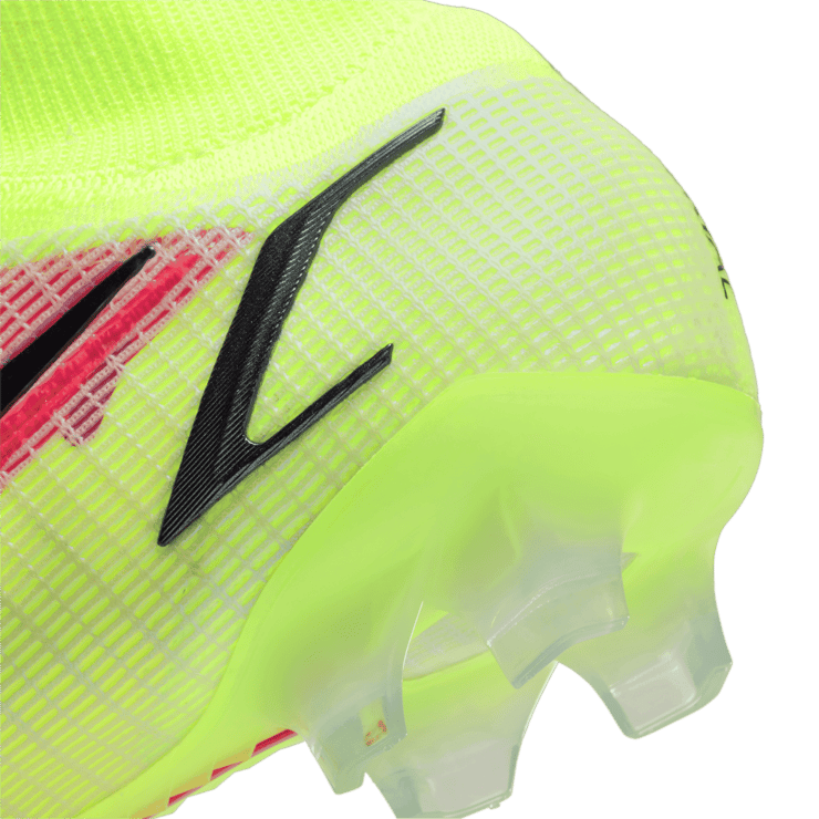 Nike Mercurial Superfly 8 Elite FG Volt Black Bright Crimson Angle 6