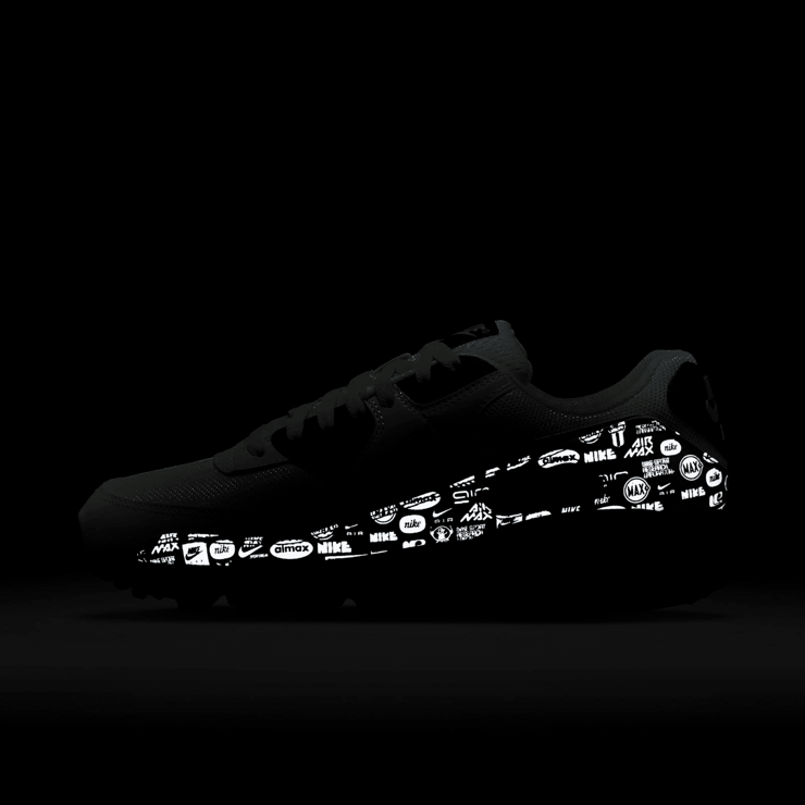 Nike Air Max 90 Reflective Mosaic Of Logos Angle 7