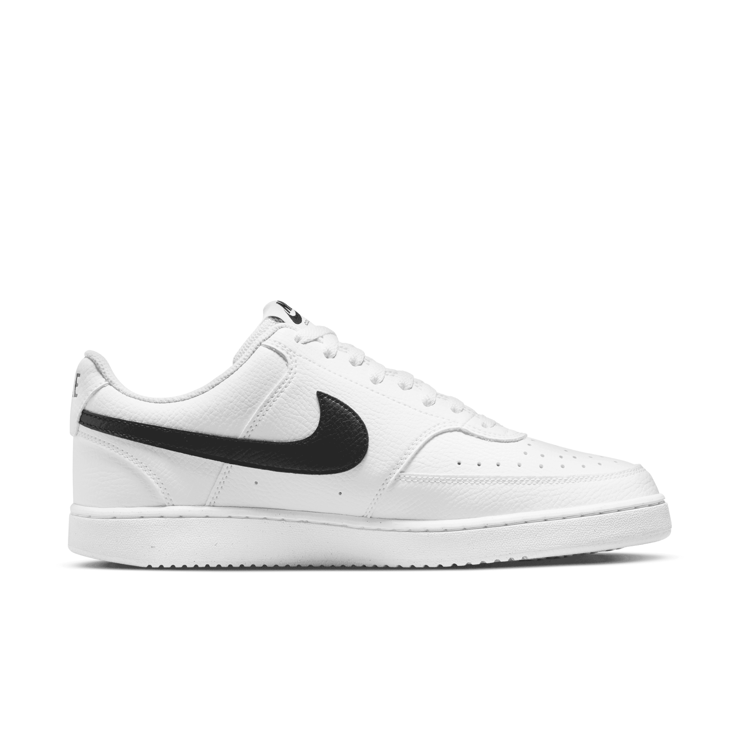 Nike Court Vision Low Next Nature White Black Angle 1