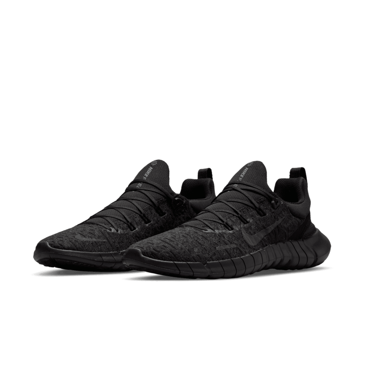 Nike Free Run 5.0 Black Off Noir Angle 2