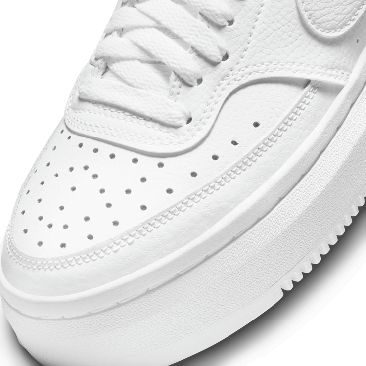 Nike Court Vision Alta Low Triple White (W) Angle 1