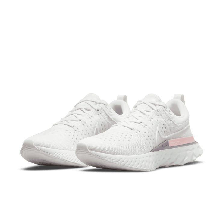 Nike React Infinity Run Flyknit 2 Platinum Tint Barely Green (W) Angle 2