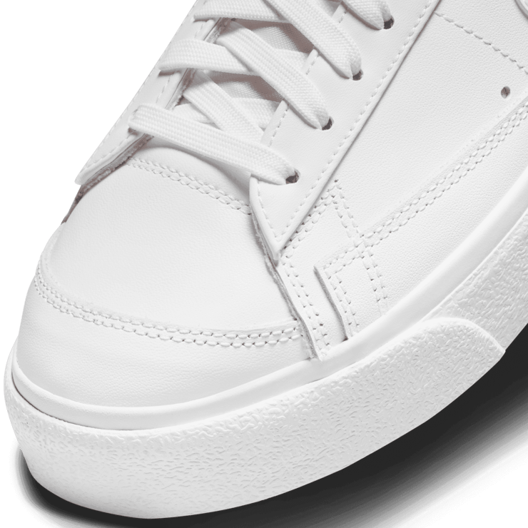 Nike Blazer Low Platform Triple White (W) Angle 4