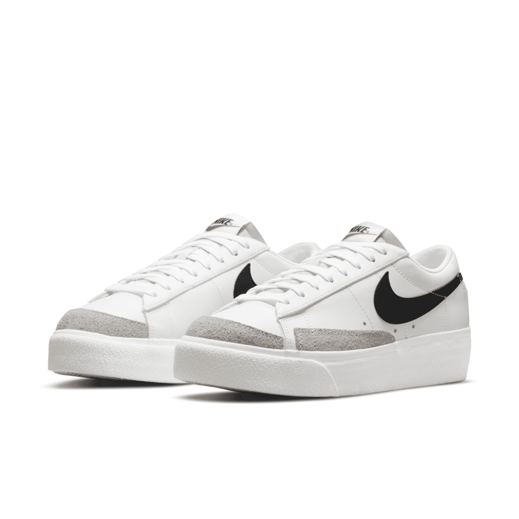 Nike Blazer Low Platform White Black (W) Angle 3