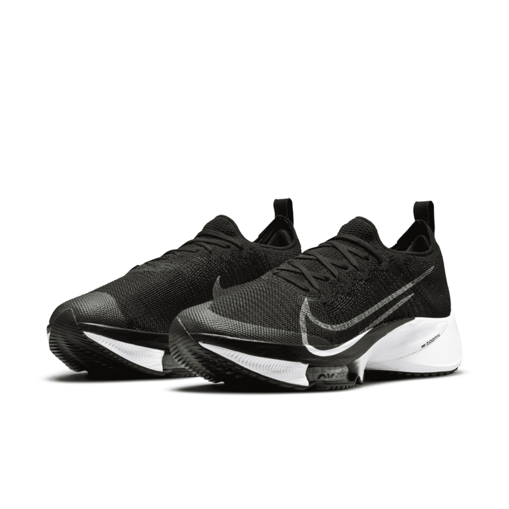 Nike Air Zoom Tempo Next% Flyknit Black White Anthracite Angle 2