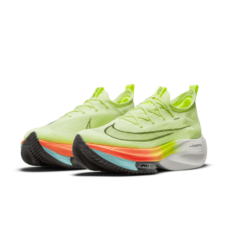 Nike Air Zoom Alphafly Next% Barely Volt Orange Angle 2