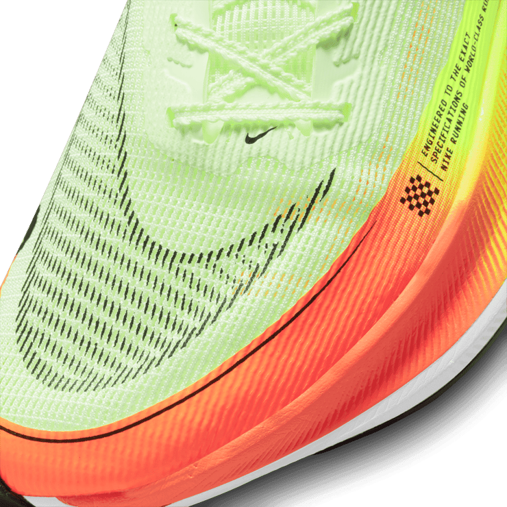 Nike ZoomX Vaporfly Next% 2 Barely Volt Hyper Orange Angle 4