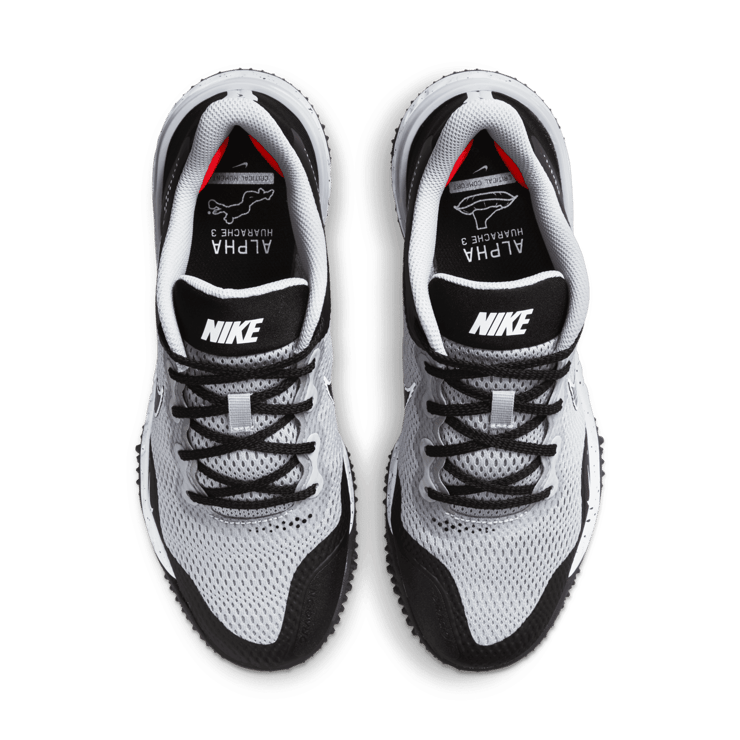 Nike Alpha Huarache Elite 3 Turf Light Smoke Grey Black Angle 1