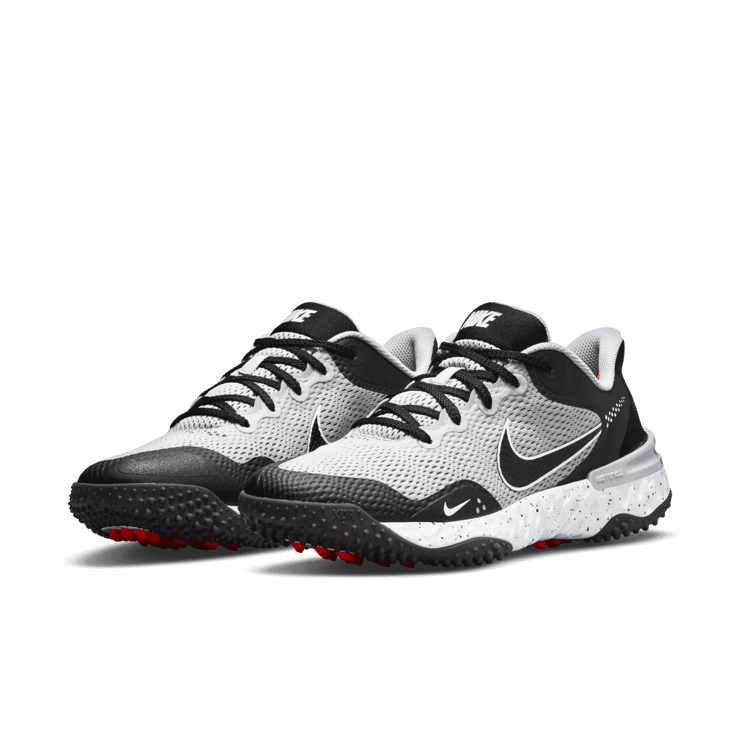 Nike Alpha Huarache Elite 3 Turf Light Smoke Grey Black Angle 2