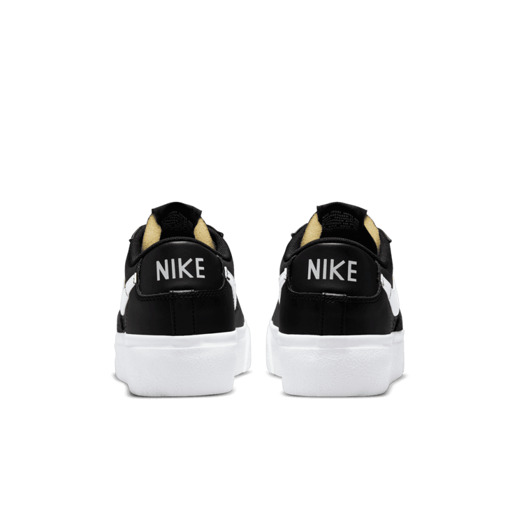 Nike Blazer Low Platform Black White (W) Angle 3