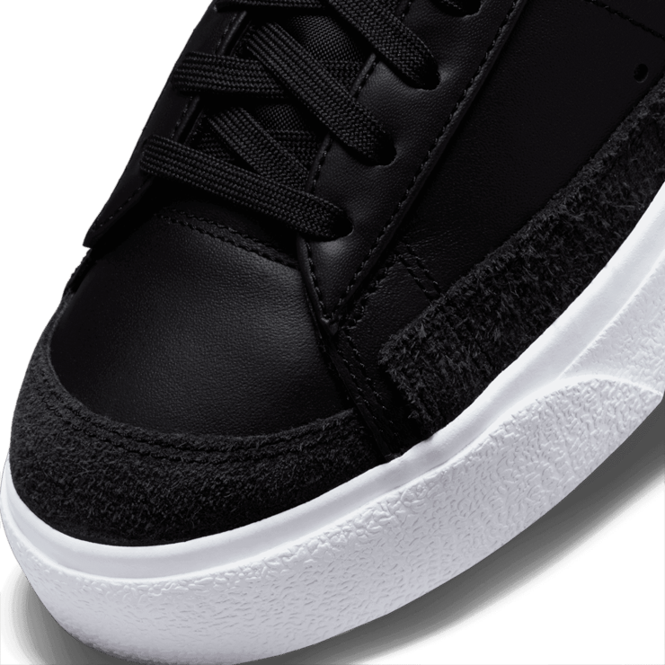 Nike Blazer Low Platform Black White (W) Angle 4