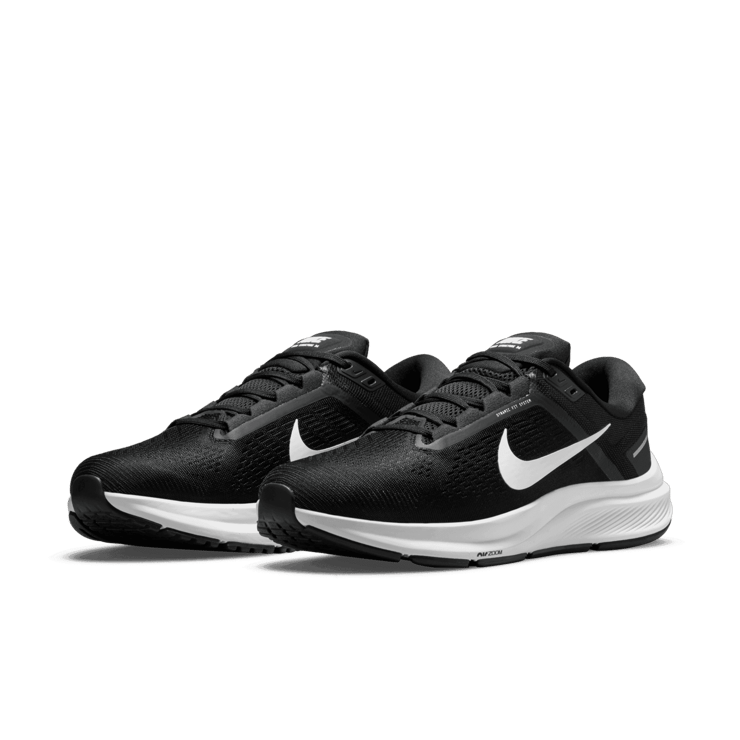 Nike Air Zoom Structure 24 Black White Angle 2