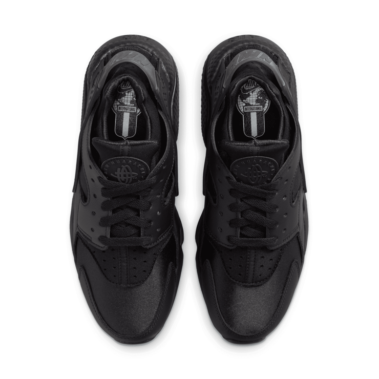 Nike Air Huarache Black Anthracite Heel Tab (W) Angle 1