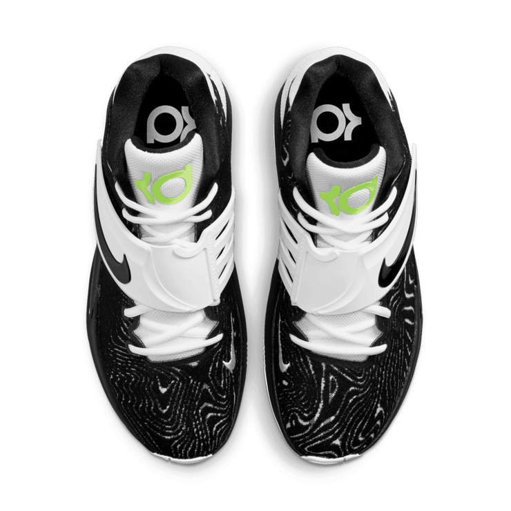 Nike KD 14 TB Black White Volt Angle 1