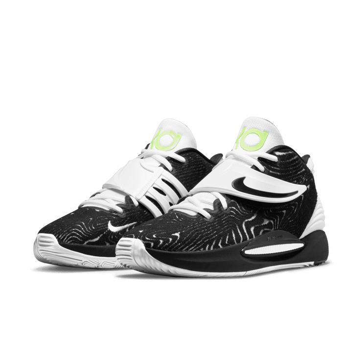 Nike KD 14 TB Black White Volt DA7850-001 Raffles Where to Buy