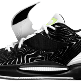 Nike KD 14 TB Black White Volt Angle 6