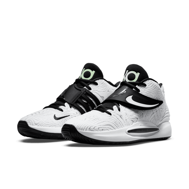 Nike KD 14 TB White Black Angle 2