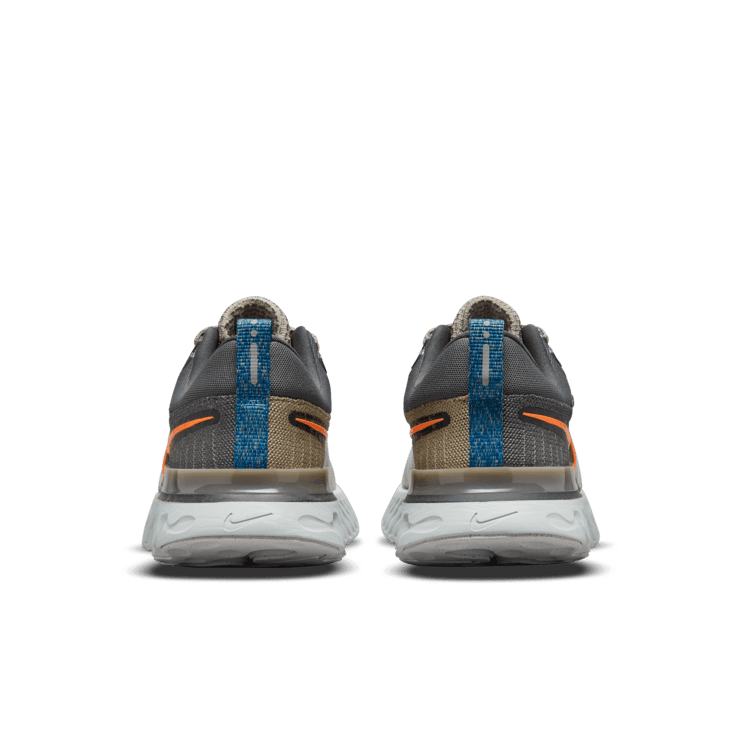 Nike React Infinity Run Flyknit 2 Light Bone Grey Orange Angle 0