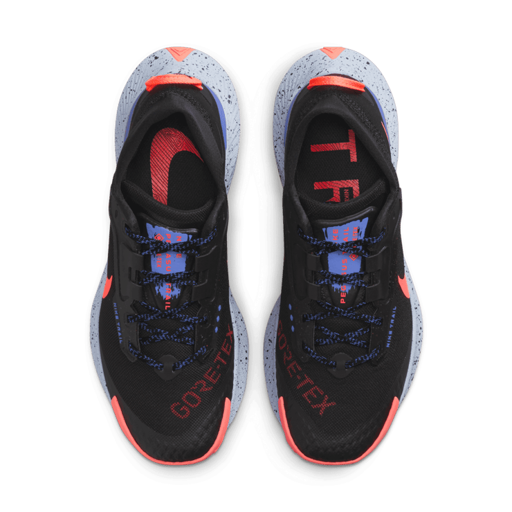 Nike Pegasus Trail 3 Gore-Tex Black Lapis Bright Mango (W) Angle 1