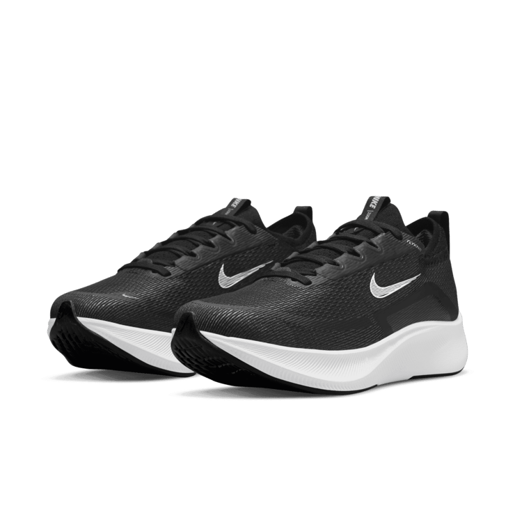 Nike Zoom Fly 4 Black White (W) Angle 2