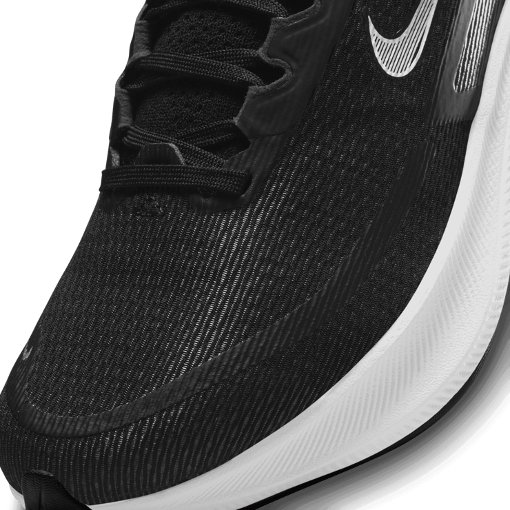 Nike Zoom Fly 4 Black White (W) Angle 4