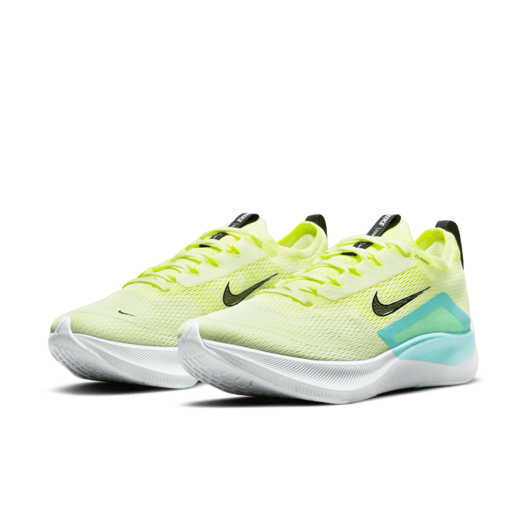 Nike Zoom Fly 4 Barely Volt Dynamic Turquoise (W) Angle 2