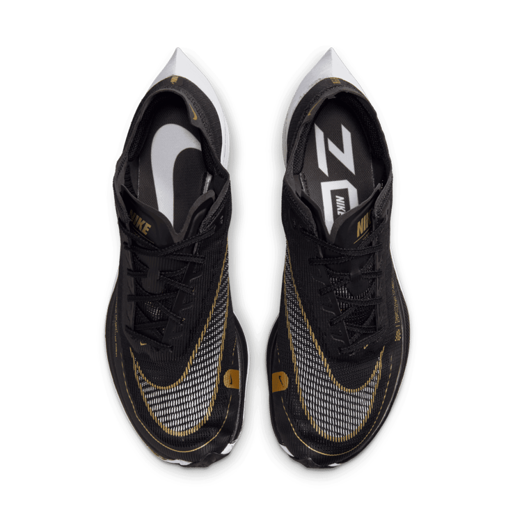Nike ZoomX Vaporfly Next% 2 Black Metallic Gold Coin Angle 1