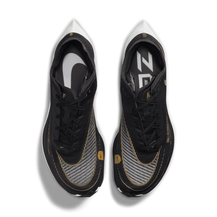Nike ZoomX Vaporfly Next% 2 Black Metallic Gold Coin (W) Angle 1