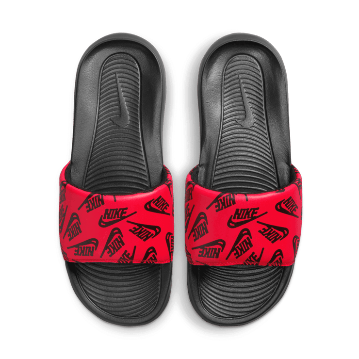 Nike Victori One Slide Red Logo Print Angle 1