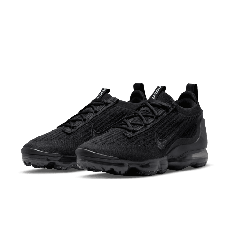 Nike Air VaporMax 2021 FK Triple Black (W) Angle 2