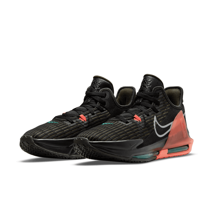 Nike LeBron Witness 6 Black Crimson Pulse Angle 2