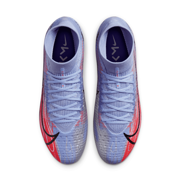 Nike Mercurial Superfly 8 FG Kylian Mbappe Flames (Purple Sole) Angle 1