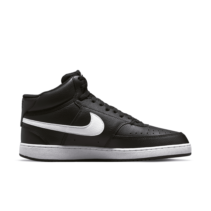 Nike Court Vision Mid Next Nature Black White Angle 2