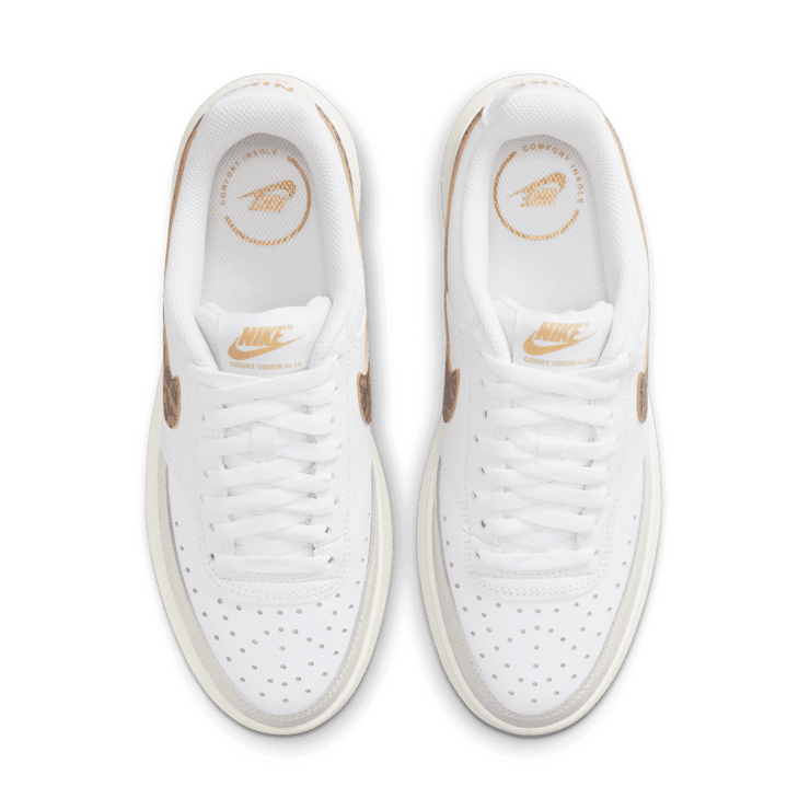 Nike Court Vision Alta Low White Light Bone Sail Archaeo Brown (W) Angle 1
