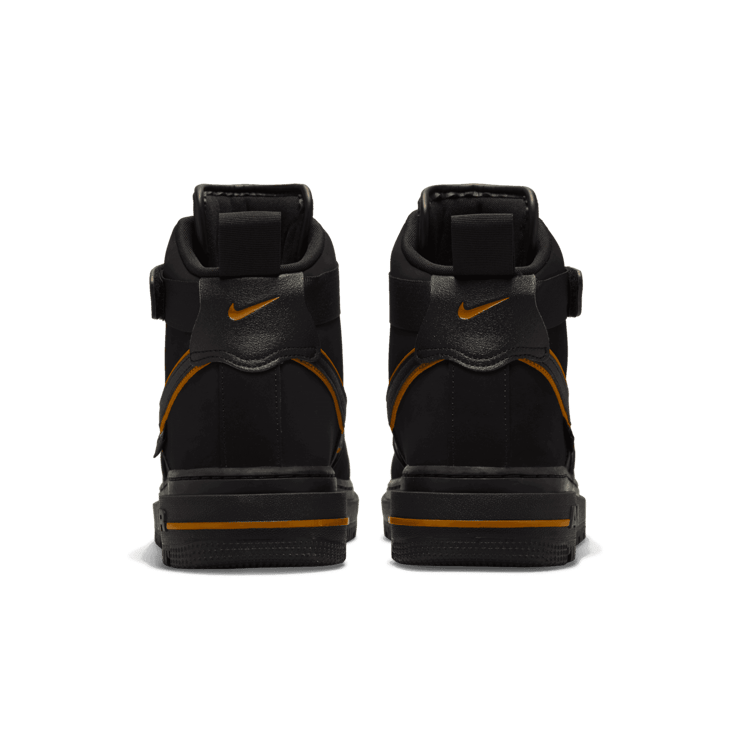 Nike Air Force 1 Boot Cordura Black Gold Angle 3