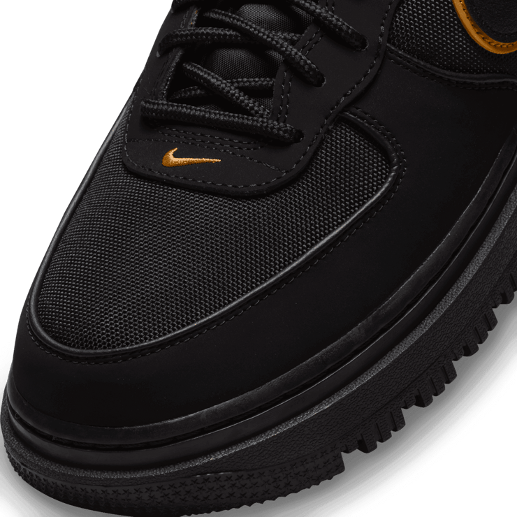 Nike Air Force 1 Boot Cordura Black Gold Angle 4