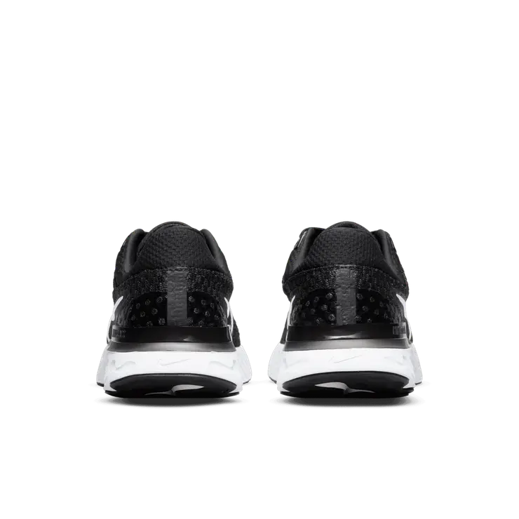 Nike React Infinity Run Flyknit 3 Black White (W) Angle 3