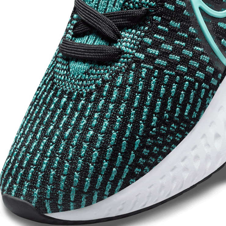 Nike React Infinity Run Flyknit 3 Black Pink Turquoise (W) Angle 4