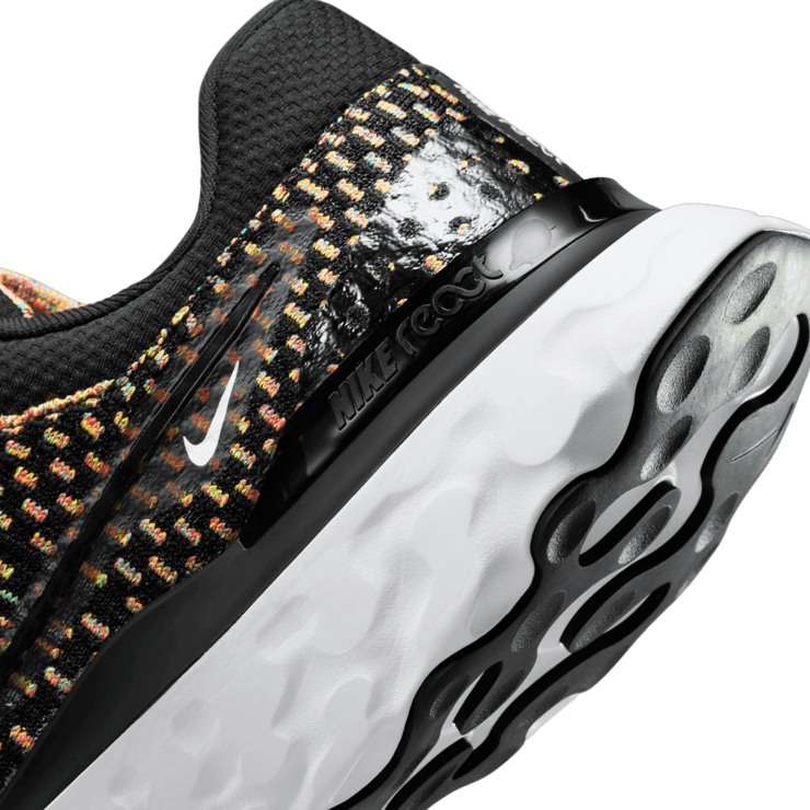 Nike React Infinity Run Flyknit 3 Black Blue Glow Pink Prime Angle 5