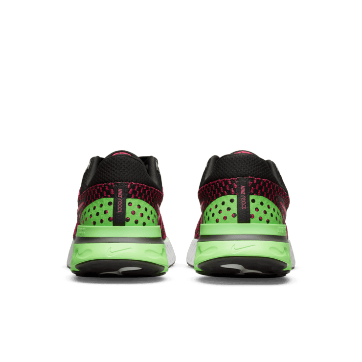 Nike React Infinity Run Flyknit 3 Green Strike Team Red Angle 3