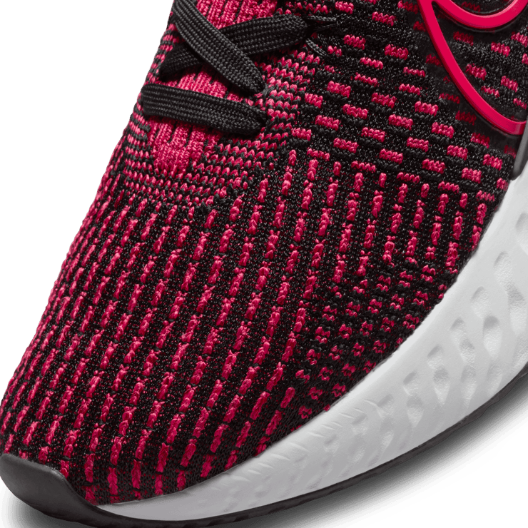 Nike React Infinity Run Flyknit 3 Green Strike Team Red Angle 4