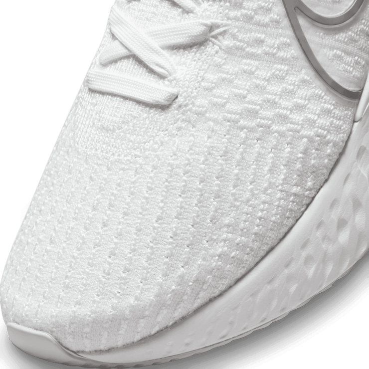 Nike React Infinity Run Flyknit 3 White Grey Kumquat Angle 4