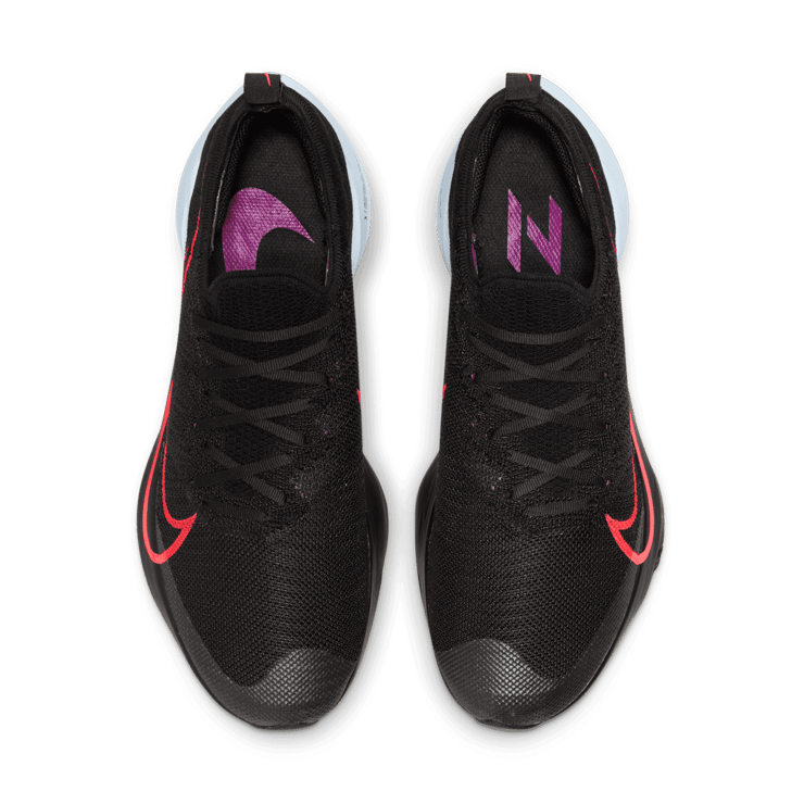 Nike Air Zoom Tempo Next% Flyknit Black Flash Crimson White Angle 1