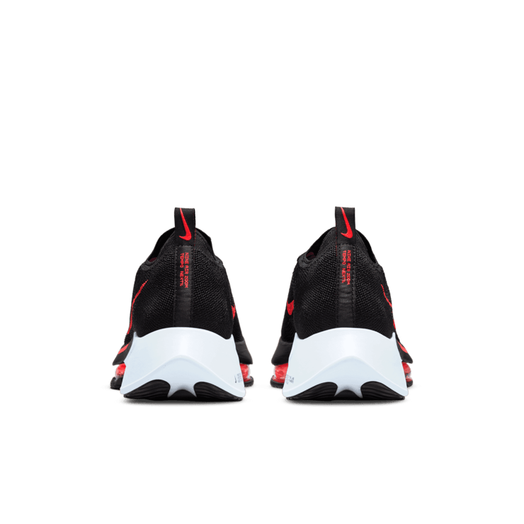 Nike Air Zoom Tempo Next% Flyknit Black Flash Crimson White Angle 3