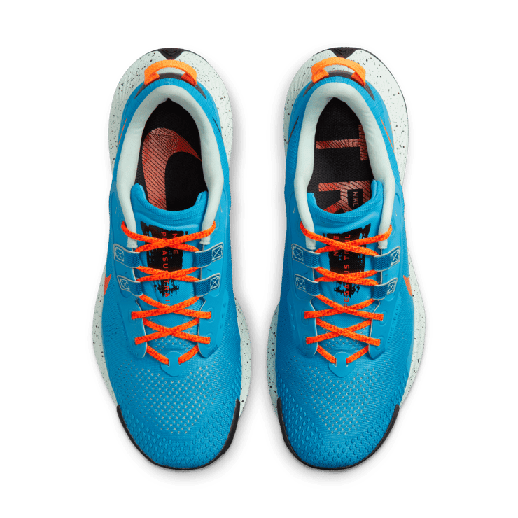 Nike Pegasus Trail 3 Laser Blue Habanero Red Angle 1