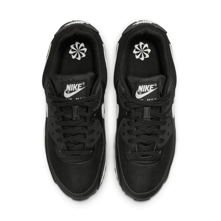 Nike Air Max 90 Black White (W) Angle 2