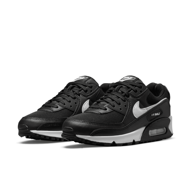 Nike Air Max 90 Black White (W) Angle 3